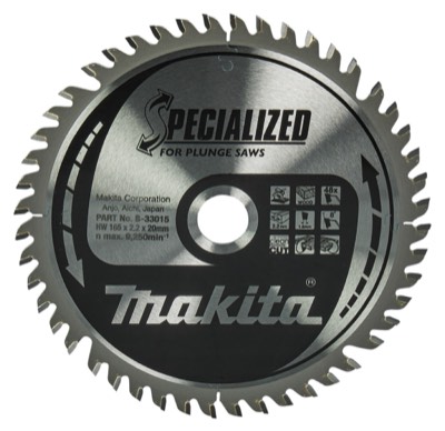 Makita invalzaagblad 165 mm 48T huren bij HuurDirect, Makita